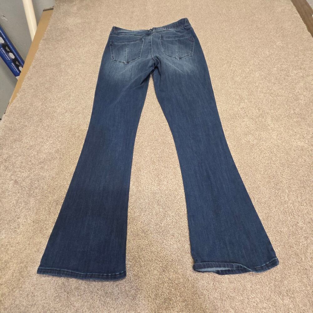 Democracy "Ab"solution Flare Jeans Size 10 Medium Wash Stretch Pull-On Waistband